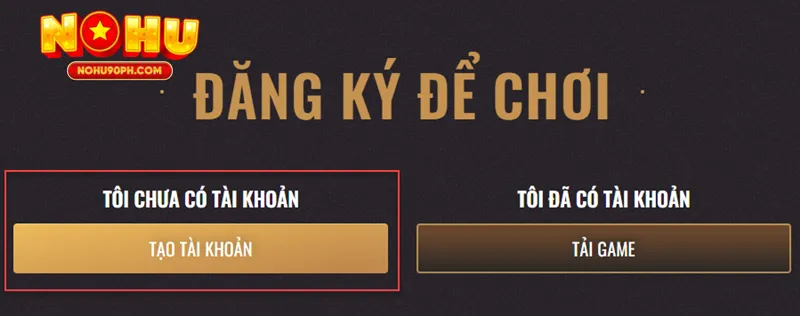 Đăng ký là bước không thể thiếu trong hướng dẫn tham gia nổ hũ